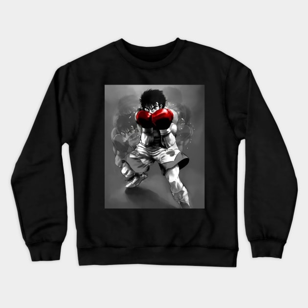 Hajime No Ippo Motivational Poster Crewneck Sweatshirt by Fit-Flex